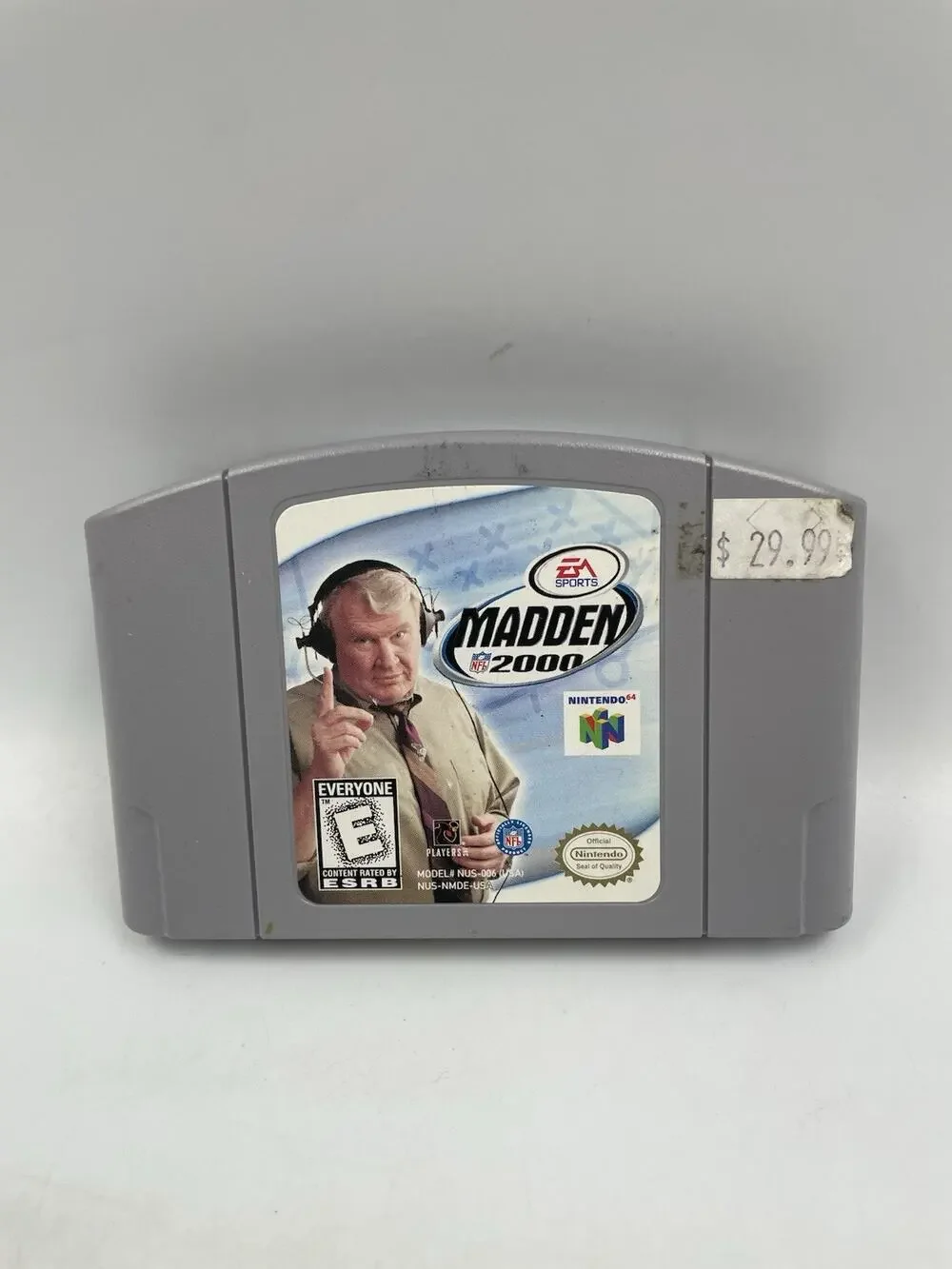Madden NFL 2000 Nintendo 64 N64 Cartridge Only Tested and Working